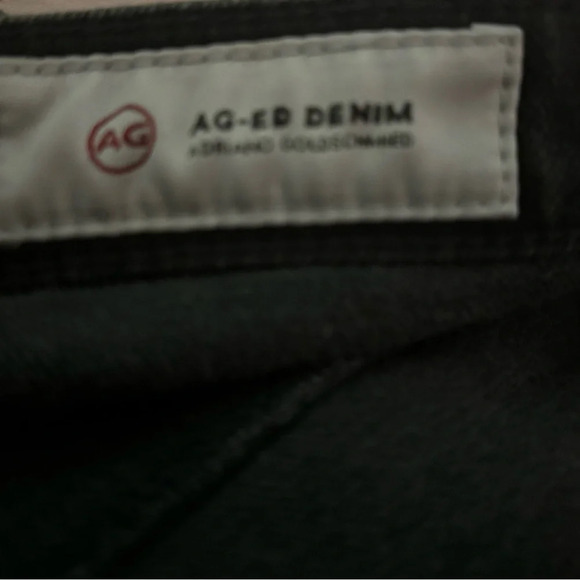 AG Adriano Goldschmied The Isabelle Button Up frayed Hem Denim Jeans Sz 26R crop - Picture 9 of 9